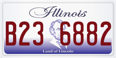 IL license plate B236882
