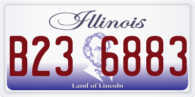 IL license plate B236883