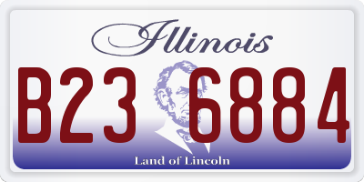 IL license plate B236884