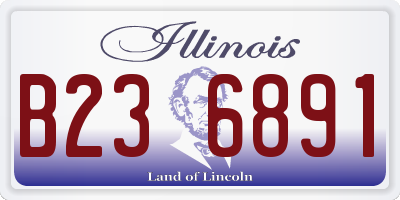 IL license plate B236891