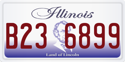 IL license plate B236899