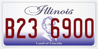 IL license plate B236900