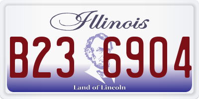 IL license plate B236904