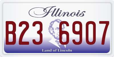 IL license plate B236907