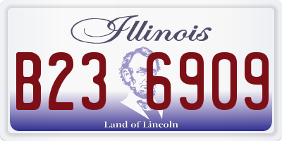 IL license plate B236909