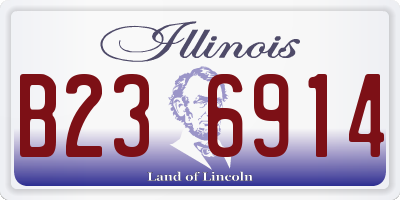 IL license plate B236914