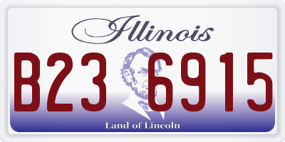 IL license plate B236915