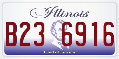 IL license plate B236916