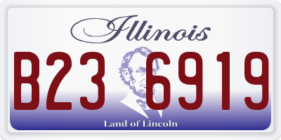 IL license plate B236919