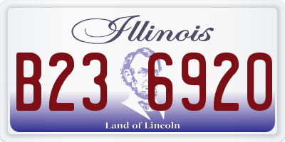IL license plate B236920