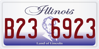 IL license plate B236923