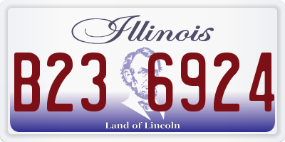 IL license plate B236924