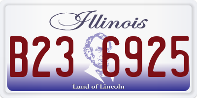 IL license plate B236925