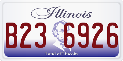 IL license plate B236926