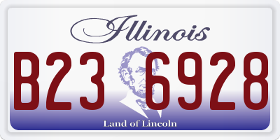 IL license plate B236928