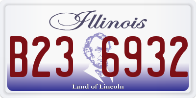 IL license plate B236932