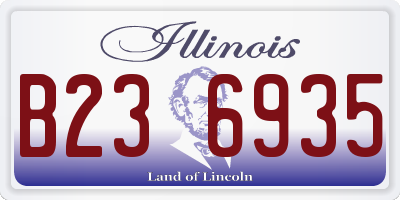 IL license plate B236935