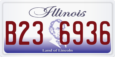 IL license plate B236936