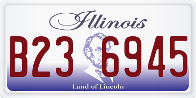 IL license plate B236945