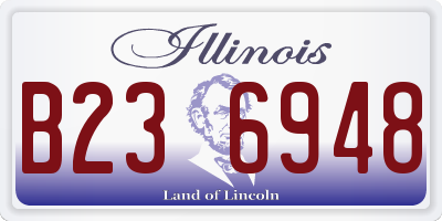 IL license plate B236948