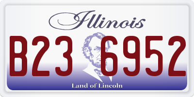 IL license plate B236952