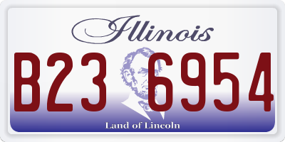 IL license plate B236954