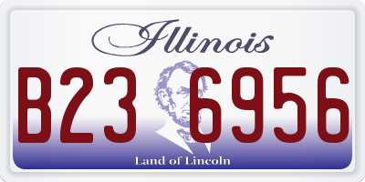 IL license plate B236956