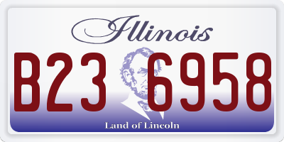 IL license plate B236958