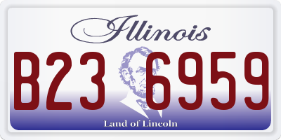IL license plate B236959