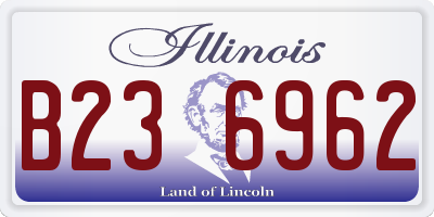 IL license plate B236962