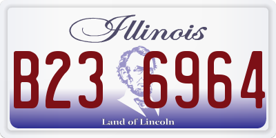 IL license plate B236964