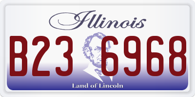 IL license plate B236968