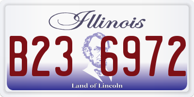 IL license plate B236972