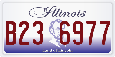 IL license plate B236977
