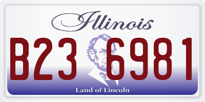 IL license plate B236981