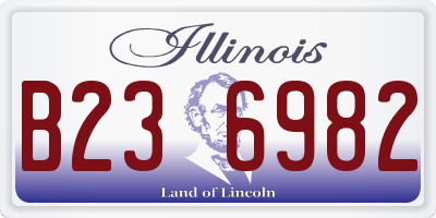 IL license plate B236982