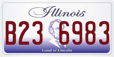 IL license plate B236983