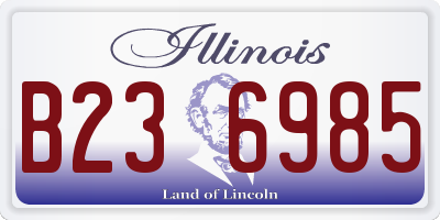 IL license plate B236985