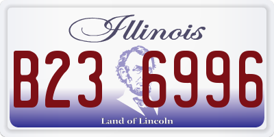 IL license plate B236996