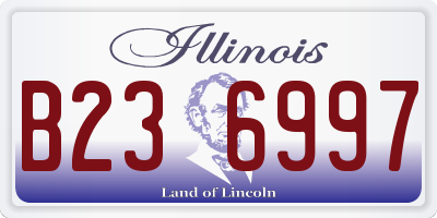 IL license plate B236997