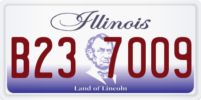 IL license plate B237009
