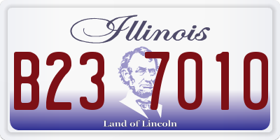 IL license plate B237010