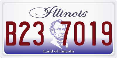 IL license plate B237019
