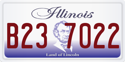 IL license plate B237022