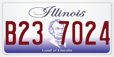 IL license plate B237024