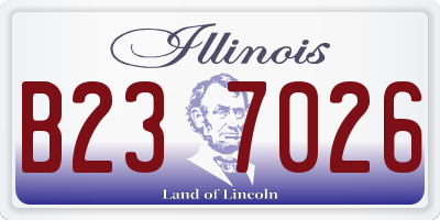 IL license plate B237026