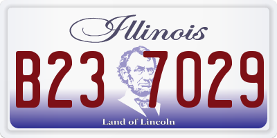 IL license plate B237029