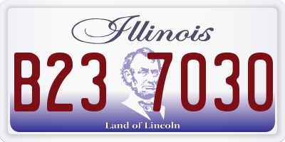 IL license plate B237030