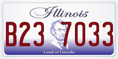 IL license plate B237033