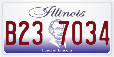 IL license plate B237034